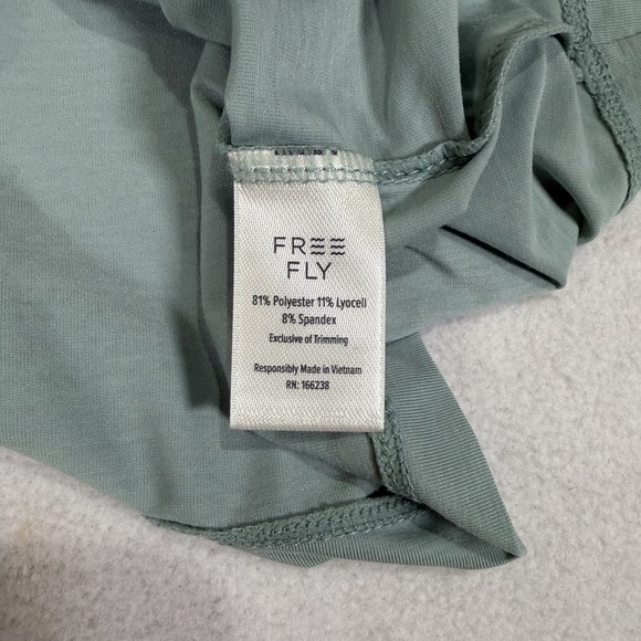 NWT Free Fly Elevate Lightweight Pullover Hoodie Ocean Mist Green Womens Large - Picture 6 of 7